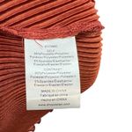 Anthropologie Dolan Lettuce-Hem Buttondown Top Pleated Flare Sleeve Rust XS Photo 9