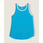 PINK - Victoria's Secret Womens Victorias Secret PINK Everyday Ringer Tank Top in Blue - Sz XS Photo 3