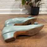 Salvatore Ferragamo Vintage Light Blue Heels with Bow Made in Italy Photo 11