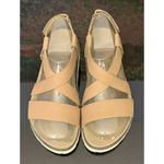 Sorel NWOB Women's Roaming Criss Cross Platform Sandals Khaki 8 Photo 3