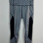 Athleta Leggings XS Gray White Checkered Capri Cropped Activewear Athletic Women Photo 11