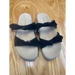 Jack Rogers  Sandals Womens 9.5 M Multicolor Flat Slip On Double Knot Suede S20 Photo 0