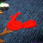 Vintage Croft & Barrow Christmas sweater with 3D snowman cardinal, L Blue Size L Photo 12