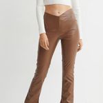 Brown Leather Pants Size 0 Photo 0