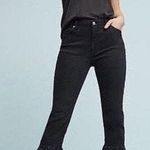 Anthropologie Black Gunmetal Flare Jeans  Photo 0