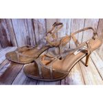 Nina  Blossum Champagne Rhinestone Evening Sandals - 9.5 Photo 3