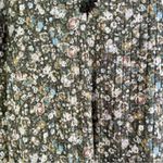 Maurice's 🦋  Floral Short Sleeve Puff Sleeve Blouse T-Shirt Large Lace Up Top Photo 4