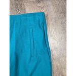 Chico's Elastic Waist Pull On Dress Pants Size 3 Tall Long - XL 16/18 Jade Green Photo 1