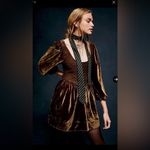 Free People  Farrier Velvet
Mini Dress -  Size XS
NWOT Deep Olive last picture Photo 1