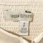 Urban Outfitters  Size Small Cream Smocked Maddie Bustier Peasant Boho Blouse Photo 3