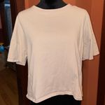 ZARA  Women's Short Sleeve Cream Tee Photo 0