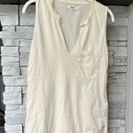 Madewell  Cream Tank Top Sleeveless Casual Photo 0