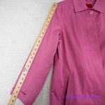 Esprit Vintage‎  Women's Solid Pink Knee-Length Rain Coat, size S Photo 6