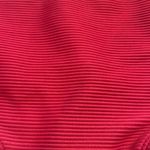 Cupshe Woman’s  Red Ribbed High Waisted Bikini Bottoms size large Photo 1