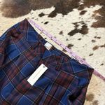 Maeve ANTHROPOLOGIE The Avery Elastic-Back Trousers Plaid Size Small NWT Photo 7