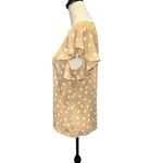 White House | Black Market  Women's Short Sleeve Top Tan White Small Photo 2