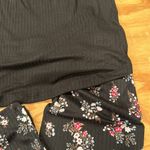 Flora Nikrooz 2pc pj’s black and floral knit Photo 1