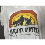 Disney  Lion King Hakuna Matata Shirt Womens XL Gray Scoop Neck Graphic Tee Photo 1