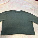 Brandy Melville Gray Cropped Crew Neck Sweater Timeless Knit Photo 3
