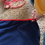 Lands' End Teal and Navy Pullover Sweatshirt Photo 4