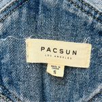 PacSun Distressed Denim Overall Shorts size Small Photo 1