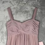 Birdy Grey  Dress Womens‎ Medium Maria Mauve Chiffon Bridesmaid Formal Pageant Photo 3