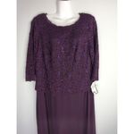 Alex Evenings  Deep Plum One Piece Gown Womens 16W NWT Formal Wedding Holidays Photo 3