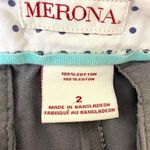 Merona 90s  Vintage Gray Cotton Flat Front Casual Short Photo 3