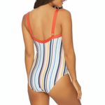 Splendid New! Women's Gray Malin Collab Stripe One-Piece Swimsuit Bathing Suit Photo 4