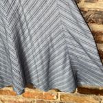 Ashley Stewart  Gray Metallic Silver Striped A-Line Midi Skirt Women's Size 22 Photo 3