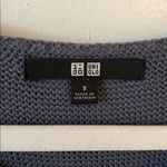Uniqlo Waffle Knit Navy Blue Sweater Photo 1