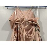 Lulus  Cherished Moment Blush Pink Floral Lace Up Back Halter Dress Small S Photo 9