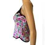 Maidenform Chantilly Vintage 70s Boho Romantic Floral Lace Lingerie Mini Top Photo 2