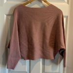 Peach Love California  Mauve Crew Neck Sweater Photo 0