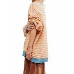 Free People NWOT  We The Free Women’s Classic Striped Crew Latte Combo Sz L Photo 2