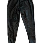 Spanx  Leather Like Jogger Pant Black Vegan Stretch Comfort Size M NWOT Photo 13