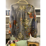 Johnny Was Women's  Blue Floral Blouse, Size S Photo 4