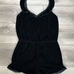 Victoria's Secret Victoria’s Secret Black‎ Velvet Romper Size Large Photo 0
