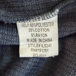 In Loom  Charcoal Gray Colorblock Oversized Waffle Knit Henley Top NWT Size Small Photo 9