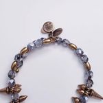 ALEX AND ANI  Rock and Raw Lavender Glass Beaded Spiked Wrap Bangle Photo 2