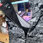 Adrianna Papell Adriana Papell Gray Black Paisley Bodycon Lowcut Sexy Stretchy Date Night Dress Photo 5