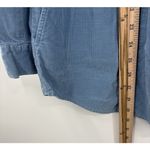 J Jill Womens Top Button Up Long Sleeve Corduroy Country Cottage Blue Size Large Photo 4