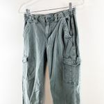 American Eagle  High Rise Straight Leg Cargo Pants Green 4 Photo 8