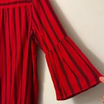 Catherine Malandrino  Red and Black Striped Blouse Photo 5