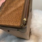 Fendi Vintage *RARE* Brown Monogram FF Zucca Crystal Coated Canvas Trunk Display Photo 6