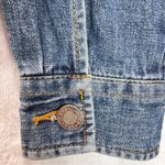 The Limited Vintage 90s Y2K  Jeans Denim Trucker Jacket Zip Front 100% Cotton Photo 4