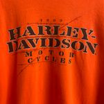 Harley Davidson 2009 Orange Laramie, Wyoming Biker Graphic Long Sleeve Tee Photo 4