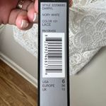 Tahari NWT Ivory White Floral Lace 3/4 Sleeve Dress SZ 6 Bridal Shower Night Out Photo 4