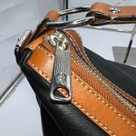 Ralph Lauren‎ Leather Farrington Hobo Shoulder Bag Black Photo 9