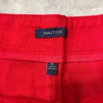 Nautica  Womens Red Chino Shorts Size 12 Preppy Beach Classic Traditional Photo 2